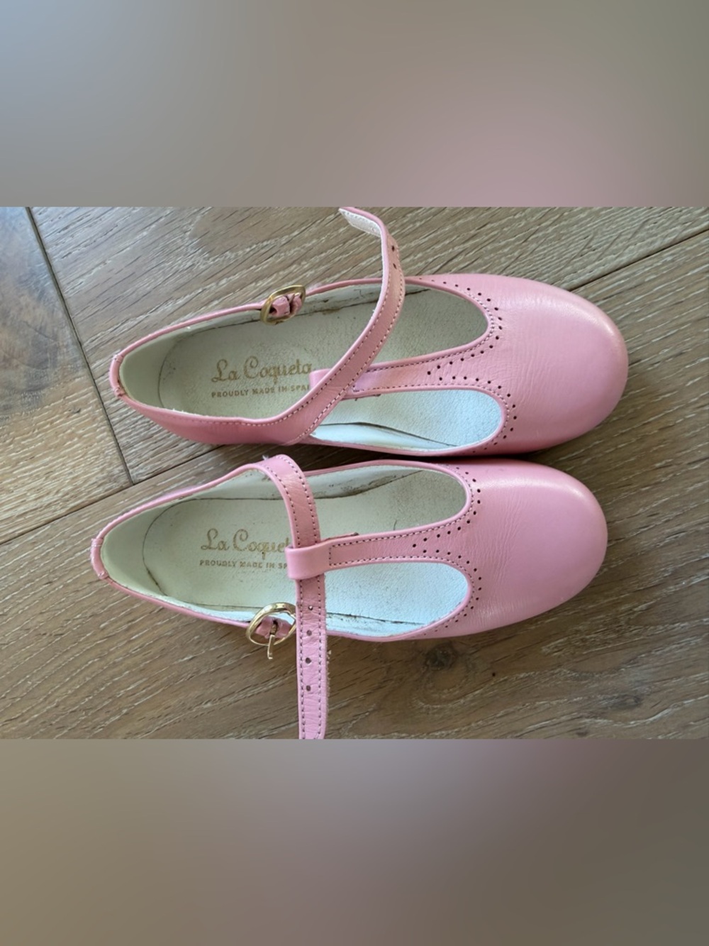 La Coqueta Pink Mary Jane Flats